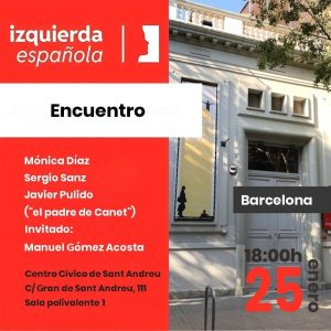 Encuentro de Izquierda Española en Barcelona @ Centro Cívico Sant Andreu